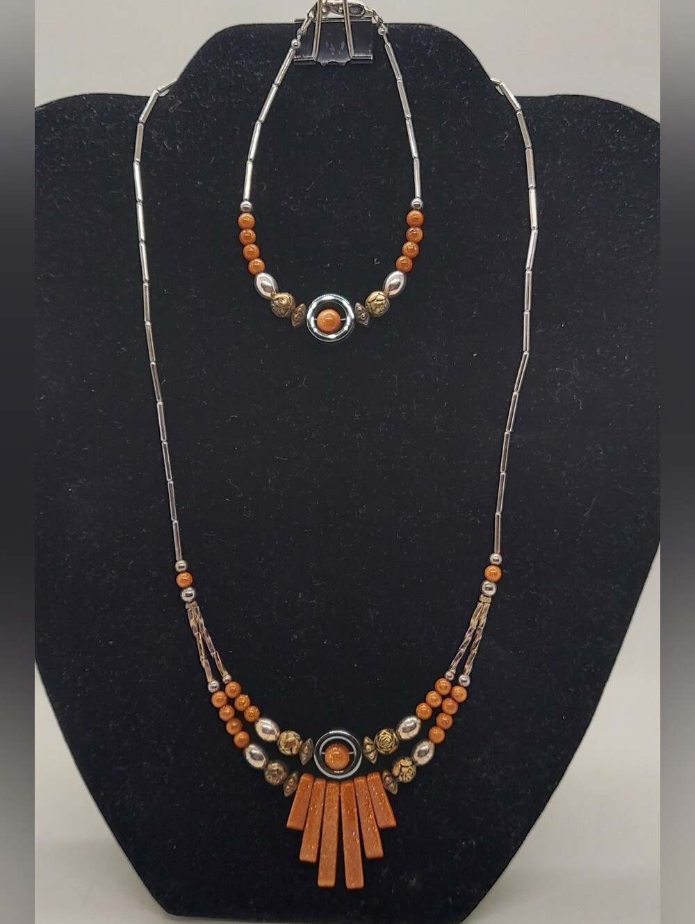 Southwestern Style Necklace With Matching Bracelet